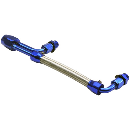 Speedway Motors Dual Quad Braided Steel Fuel Line Log for Edelbrock Carbs eBay