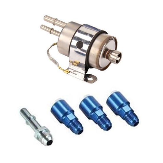 New LS1 Full Flow Fuel Filter/Regulator & Fittings, InLine, Full Flow