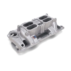 Edelbrock 7525 Performer RPM Air Gap Dual-Quad Intake Manifold, Chevy