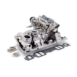 Edelbrock 20244 RPM Air-Gap Single-Quad Intake Manifold/Carburetor Kit