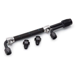 Edelbrock 80913 Performer Series Multi Carb Fuel Line, Black Anodized