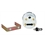 Stewart Warner 82659 Wings Tach, White Stewart Warner 82659 Wings Tach, White