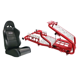 Virtual Racing Chair Frame W/ Black ProCar Seat
