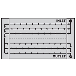 AFCO 80107N Scirocco-Style Dual Pass Radiator RH In/Outlet 1.25 OD NF