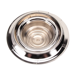 Garage Sale - Chrome Derby Shorty Rally Wheel Hub Cap, Single