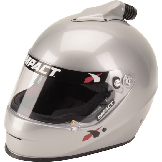 Impact 1320 Top Air SA2015 Racing Helmet, Silver, Size XSmall