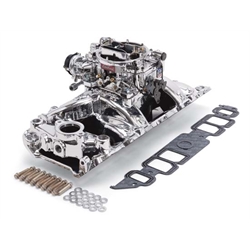 Edelbrock 20644 Performer RPM Intake Manifold/Carburetor Kit, BB Cevy
