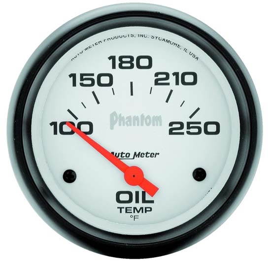 Auto Meter 5847 Phantom Air-Core Electric Oil Temp Gauge, 2-5/8 Inch Auto Meter 5847 Phantom Air-Core Electric Oil Temp Gauge, 2-5/8 Inch