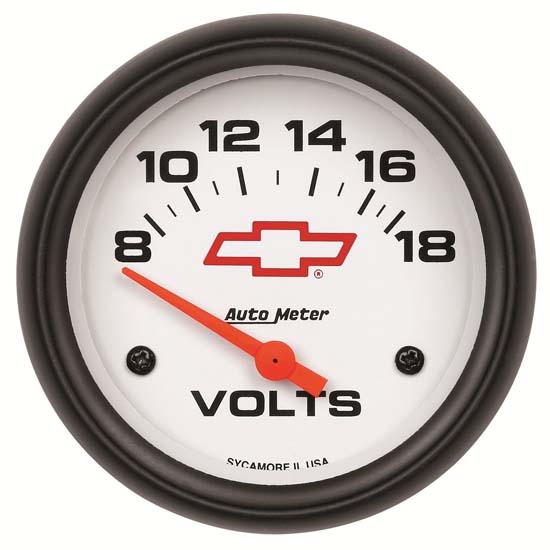 Auto Meter 5891-00406 GM White Air-Core Voltmeter Gauge, 2-5/8 Inch Auto Meter 5891-00406 GM White Air-Core Voltmeter Gauge, 2-5/8 Inch