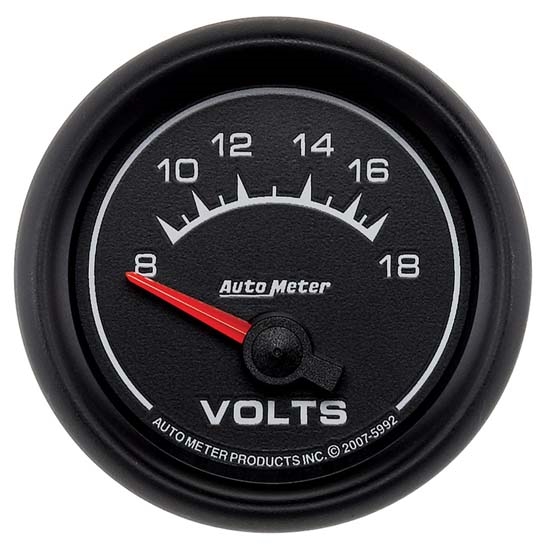 Auto Meter 5992 ES Air-Core Electric Voltmeter Gauge, 2-1/16 Inch, 18V Auto Meter 5992 ES Air-Core Electric Voltmeter Gauge, 2-1/16 Inch, 18V