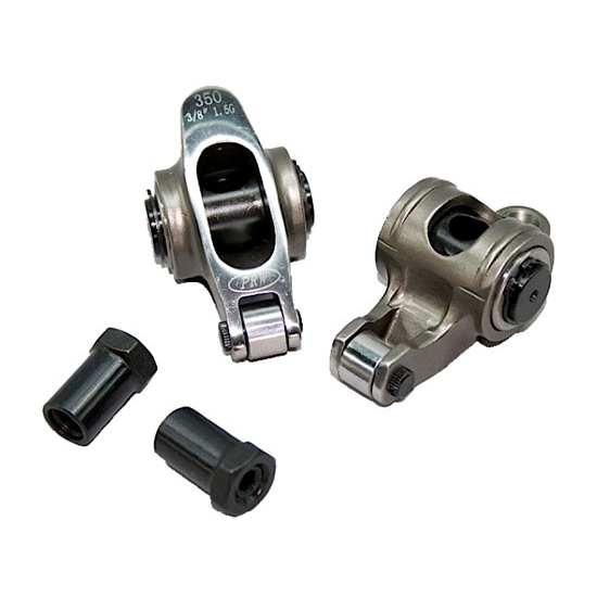 SBC Stainless Roller Rocker Arms, Split Ratio, 3/8 Stud, Self Aligning