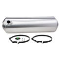 Spun Aluminum Fuel Tank, 11 Gallon, 10 x 33 Inch, Offset Outlet