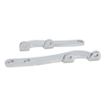 Chevy Flat Plate Steering Arms, Chrome