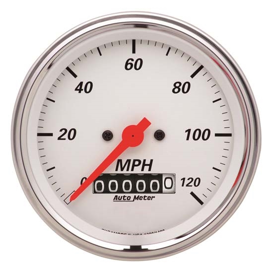 Auto Meter 1379 Arctic White Air-Core Speedometer Gauge Auto Meter 1379 Arctic White Air-Core Speedometer Gauge