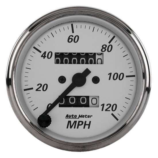 Auto Meter 1993 American Platinum Mechanical Speedometer Gauge Auto Meter 1993 American Platinum Mechanical Speedometer Gauge