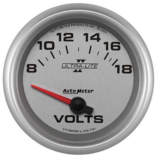 Auto Meter 7791 Ultra-Lite II Air-Core Voltmeter Gauge, 2-5/8 Inch Auto Meter 7791 Ultra-Lite II Air-Core Voltmeter Gauge, 2-5/8 Inch