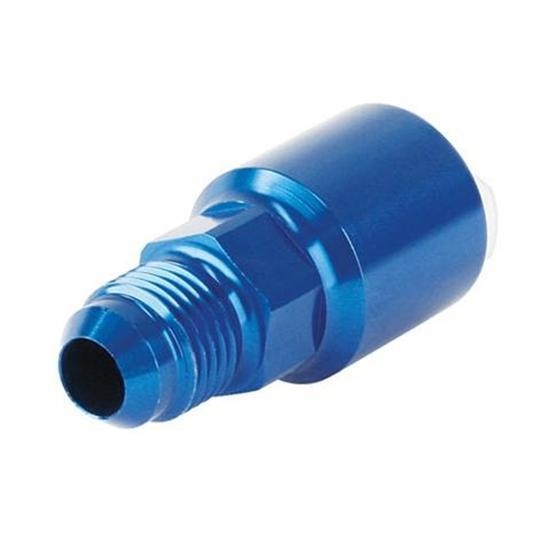 Garage Sale - Russell LS1/LT1 Fuel Line Adapter Tube Fitting, AN6 to 5/16, Blue Garage Sale - Russell LS1/LT1 Fuel Line Adapter Tube Fitting, AN6 to 5/16, Blue