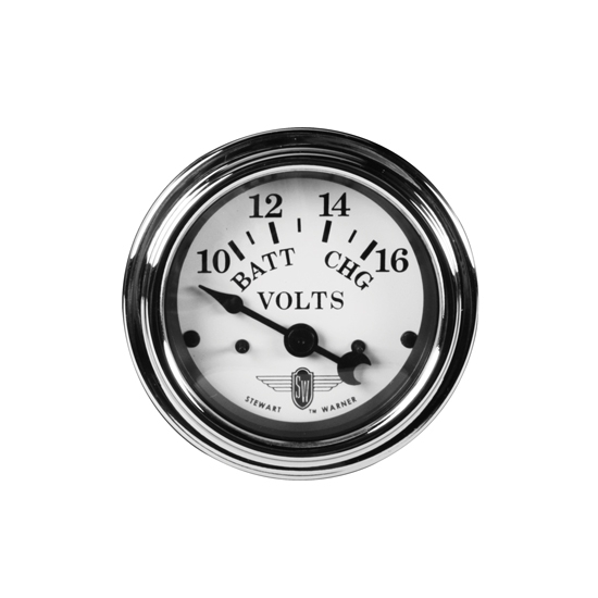Stewart Warner 82481 Wings Voltmeter Gauge, White eBay