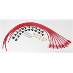 Taylor Cable 70255 8mm Spark Plug Wires, Straight, Resistor Core, Red