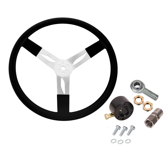 Aluminum Steering Wheel Combo - 15 Inch Aluminum Steering Wheel Combo - 15 Inch