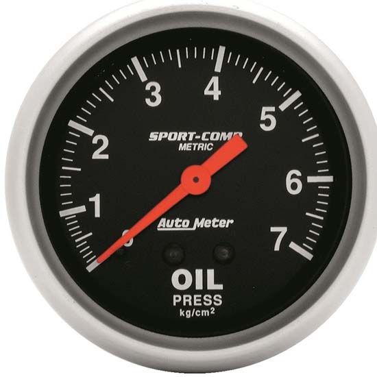 Auto Meter 3421-J Sport-Comp Mechanical Oil Pressure Gauge, 2-5/8 Inch Auto Meter 3421-J Sport-Comp Mechanical Oil Pressure Gauge, 2-5/8 Inch