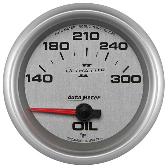 Auto Meter 7748 Ultra-Lite II Air-Core Oil Temperature Gauge Auto Meter 7748 Ultra-Lite II Air-Core Oil Temperature Gauge