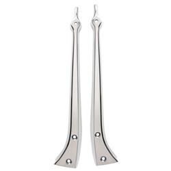 1928-29 Polished Stainless Steel Stock Windshield Posts