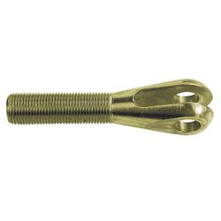 AFCO 10491 Steel Clevis, 5/8-18 RH Male, 1/2 Hole, 3/8 Slot