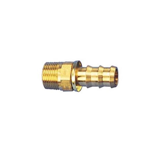 Straight Socketless Push-On Fitting, 30 Degree Taper, -6 AN to 1/4 NPT Straight Socketless Push-On Fitting, 30 Degree Taper, -6 AN to 1/4 NPT