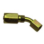Steel -6 AN Fitting for Aeroquip FC300 High Pressure Hose, 45 Degree