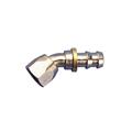 Socketless Reusable Push-On Hose End for -8 AN Fitting, 45 Degree