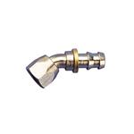 Socketless Reusable Push-On Hose End for -8 AN Fitting, 45 Degree