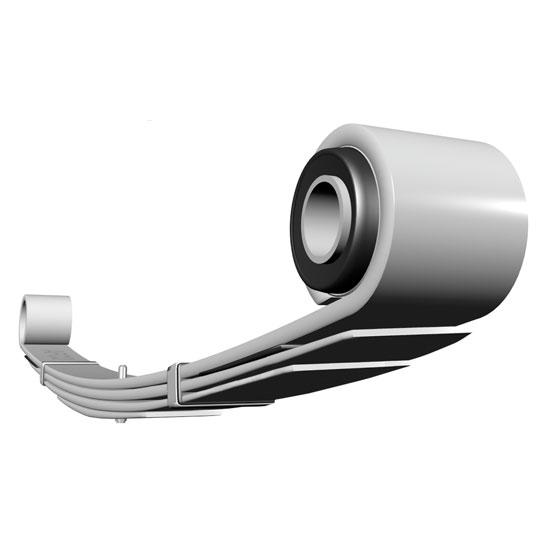 AFCO 20228HDRF Camaro/Nova Reinforced Front Segment Leaf Spring-205 Lb