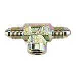 Steel Tee Adapter - Male AN3, 1/8 Inch NPT Female