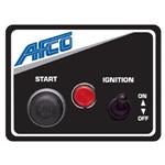 AFCO 85011B Starter Switch Panel with Light, 3 x 4 Inch