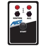 AFCO 85053B Starter Switch Panel with Lights, 4-1/8 x 5-7/8 Inch