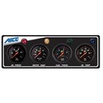 AFCO 85125B 4-Gauge Panel w/ Oil Press, Water & Oil Temp, Fuel Press
