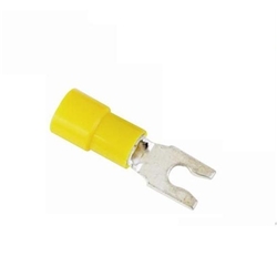 Snap Spade Style Terminals, 6-32 Yellow, 12-10 Gauge