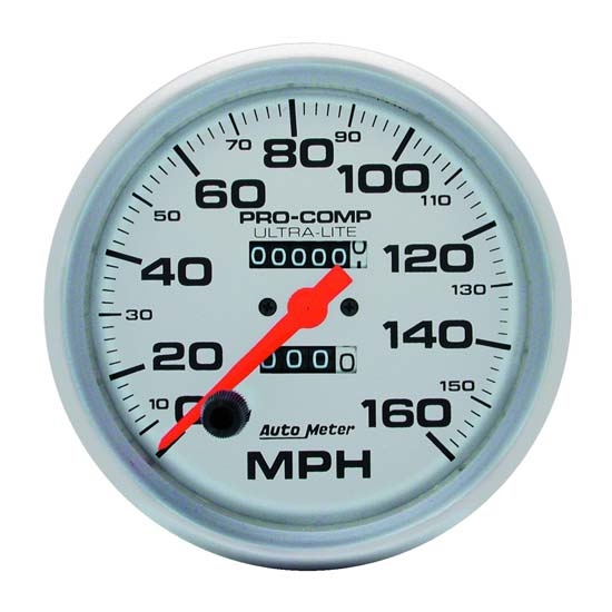 Auto Meter 4495 Ultra-Lite Mechanical Speedometer, 160 MPH, 5 Inch Auto Meter 4495 Ultra-Lite Mechanical Speedometer, 160 MPH, 5 Inch