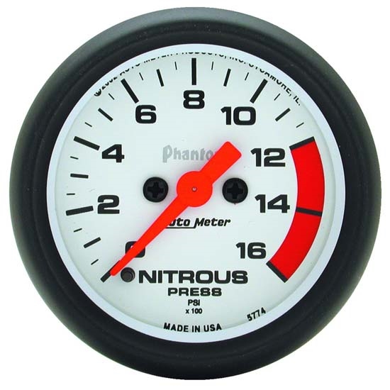 Auto Meter 5774 Phantom Digital Stepper Motor Nitrous Pressure Gauge Auto Meter 5774 Phantom Digital Stepper Motor Nitrous Pressure Gauge
