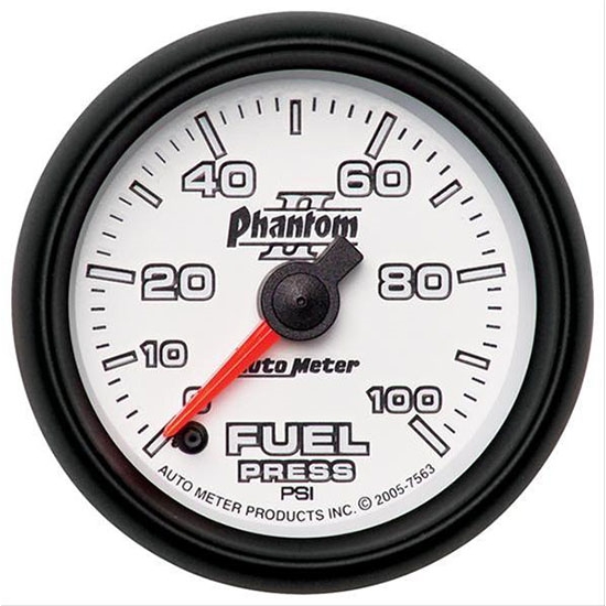 Auto Meter 7863 Phantom II Digital Stepper Motor Fuel Pressure Gauge Auto Meter 7863 Phantom II Digital Stepper Motor Fuel Pressure Gauge