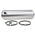 Spun Aluminum Fuel Tank, 11 Gallon, 10 x 33 Inch, Centered Outlet