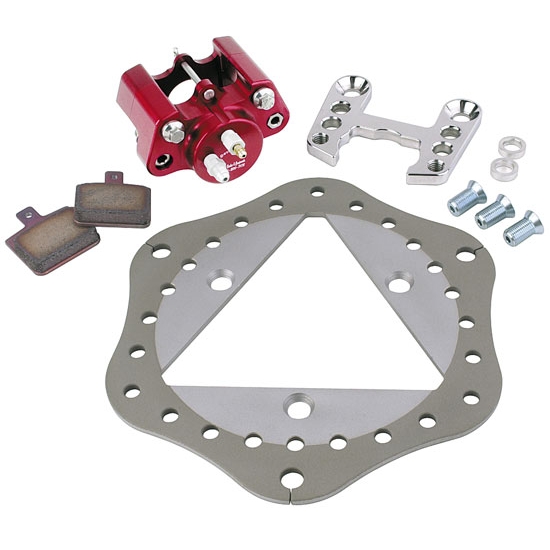 Ultra-Lite Sprint Car Left Front Brake Kit, Titanium Rotor, Scalloped Ultra-Lite Sprint Car Left Front Brake Kit, Titanium Rotor, Scalloped