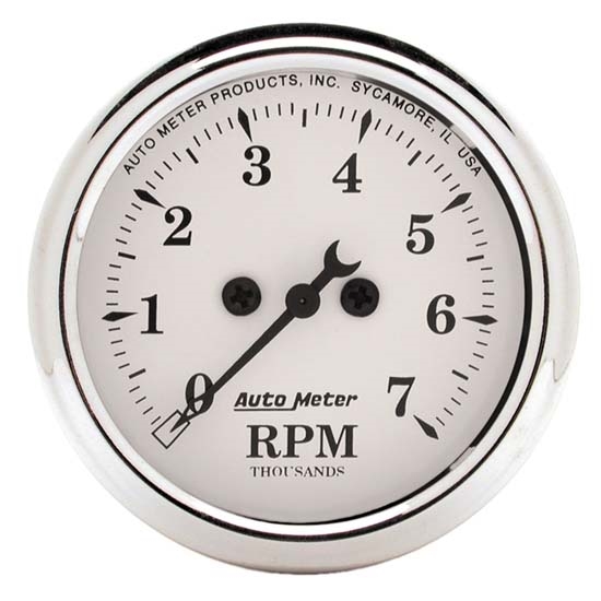 Auto Meter 1694 Old-Tyme White Air-Core In-Dash Tachometer, 2-1/16 In. Auto Meter 1694 Old-Tyme White Air-Core In-Dash Tachometer, 2-1/16 In.