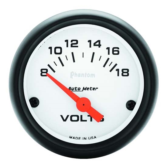 Auto Meter 5791 Phantom Air-Core Electric Voltmeter Gauge, 2-1/16 Inch Auto Meter 5791 Phantom Air-Core Electric Voltmeter Gauge, 2-1/16 Inch