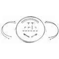 Stainless Steel -3 AN Brake Line Kit, 3-Hose, 40 Ft. Tubing