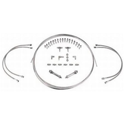 Stainless Steel -3 AN Brake Line Kit, 3-Hose, 40 Ft. Tubing