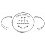 Stainless Steel -3 AN Brake Line Kit, 3-Hose, 40 Ft. Tubing