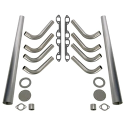 Ford 292-312 Y-Block Lake Style Header Kit, 1-5/8 Tube, 4 Inch Cone