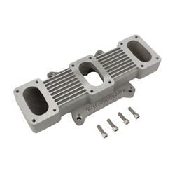 Three 4-bolt Small Rochester 2-BBL Carbs to 4-BBL Intake Adapter